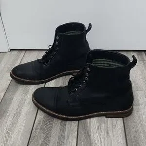 Ben Sherman | Shoes | Ben Sherman Black Cap Toe Boots Sz 95  display picture 3